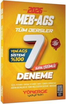 Yönerge Yayınları 2026 MEB AGS Tüm Dersler 7 Deneme