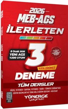 Yönerge Yayınları 2026 MEB AGS Tüm Dersler İlerleten 3 Deneme