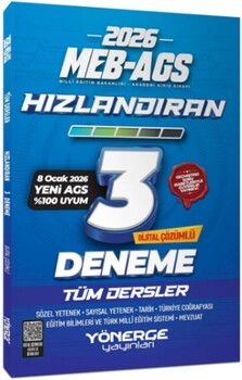Yönerge Yayınları 2026 MEB AGS Tüm Dersler Hızlandıran 3 Deneme