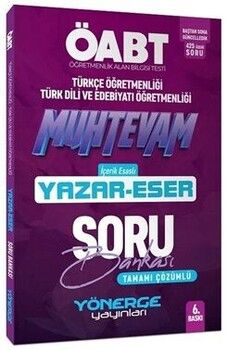Yönerge Yayınları ÖABT Türkçe Edebiyat Muhteva Yazar Eser Soru Bankası Çözümlü