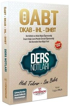 Yönerge Yayınları ÖABT Din Kültürü ve Ahlak Bilgisi ve DHBT Ders Notları