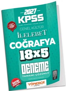Yönerge Yayınları 2027 KPSS Coğrafya İLELEBET 18 x 5 Deneme