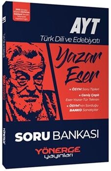 Yönerge Yayınları AYT Türk Dili ve Edebiyatı Yazar Eser Soru Bankası