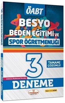 Yönerge Yayınları ÖABT BESYO Beden Eğitimi ve Spor Öğretmenliği 3 Deneme Çözümlü