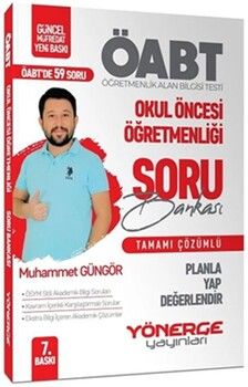 Yönerge Yayınları ÖABT Okul Öncesi Öğretmenliği Planla Yap Değerlendir Soru Bankası
