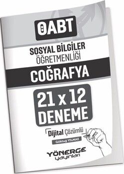 Yönerge Yayınları ÖABT Sosyal Bilgiler Öğretmenliği Coğrafya 21x12 Deneme Çözümlü