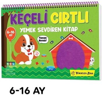 Yükselen Zeka Yayınları Cırt Cırtlı Keçeli Etkinlik Kitabım Yemek Sevdiren Kitap 6-16 Ay