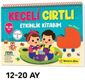 Yükselen Zeka Yayınları Cırt Cırtlı Keçeli Etkinlik Kitabım 12-20 Ay