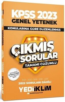 Yediiklim 2023 KPSS Genel Yetenek Konularına Göre Çıkmış Sorular