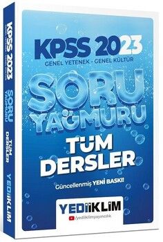 Yediiklim 2023 KPSS Genel Yetenek Genel Kültür Tüm Dersler Soru Yağmuru Soru Bankası