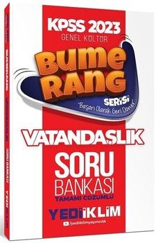 Yediiklim 2023 KPSS Vatandaşlık Bumerang Soru Bankası