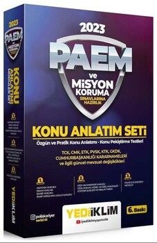 Yediiklim 2023 PAEM ve Misyon Koruma Konu Anlatımlı Modüler Set 6. Baskı