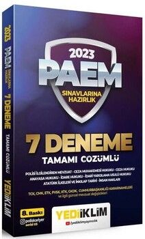 Yediiklim 2023 PAEM ve Misyon Koruma 7 Deneme Çözümlü 8. Baskı