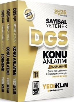 Yediiklim  2025 DGS Konu Anlatımlı Modüler Set