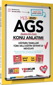 Yediiklim  2025 MEB AGS Eğitimin Temelleri Türk Milli Eğitim Sistemi ile Mevzuatı Konu Anlatımı