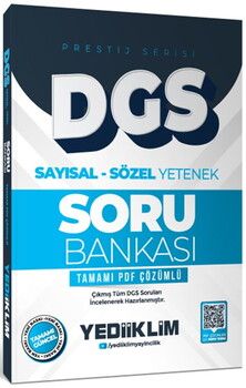 Yediiklim  2026 DGS Prestij Serisi Sayısal Sözel Yetenek Tamamı PDF Çözümlü Soru Bankası