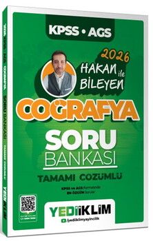 Yediiklim  2026 KPSS AGS Coğrafya Tamamı Çözümlü Soru Bankası
