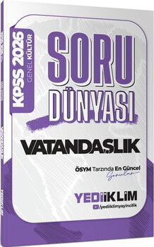 Yediiklim  2026 KPSS Genel Kültür Vatandaşlık Soru Dünyası
