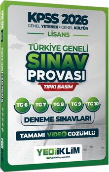 Yediiklim 2026 KPSS Lisans GY GK Türkiye Geneli Sınav Provası Tıpkı Basım 6 7 8 9 10 Deneme