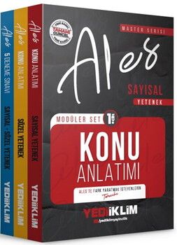 Yediiklim  2026 Master Serisi ALES Sayısal Sözel Yetenek Modüler Set ve 5 Deneme