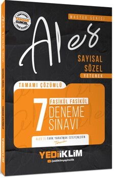 Yediiklim  2026 Master Serisi ALES Sayısal Sözel Yetenek Tamamı Çözümlü Fasikül 7 Deneme