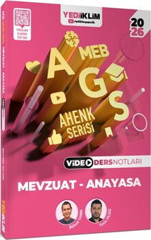 Yediiklim  2026 MEB AGS Ahenk Serisi Mevzuat Anayasa Video Ders Notları
