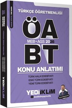 Yediiklim 2026 MEB AGS ÖABT Türkçe Öğretmenliği Türk Halk Edebiyatı Eski ve Yeni Türk Edebiyatı Konu Anlatımlı