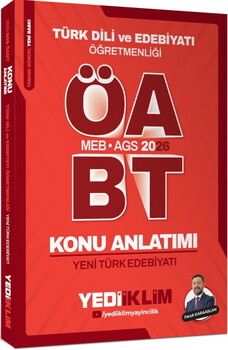 Yediiklim  2026 MEB AGS ÖABT Türk Dili ve Edebiyatı Öğretmenliği Yeni Türk Edebiyatı Konu Anlatımı