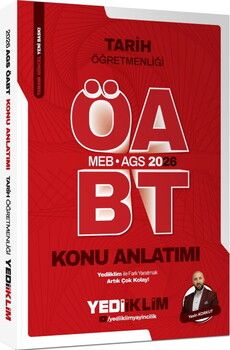 Yediiklim  2026 MEB AGS ÖABT Tarih Öğretmenliği Konu Anlatımı