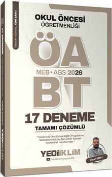 Yediiklim 2026 MEB AGS ÖABT Okul Öncesi Öğretmenliği Tamamı Çözümlü 17 Deneme