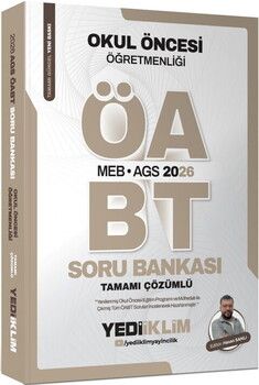 Yediiklim 2026 MEB AGS ÖABT Okul Öncesi Öğretmenliği Tamamı Çözümlü Soru Bankası