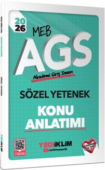 Yediiklim  2026 MEB AGS Sözel Yetenek Konu Anlatımı