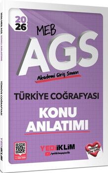 Yediiklim  2026 MEB AGS Türkiye Coğrafyası Konu Anlatımı