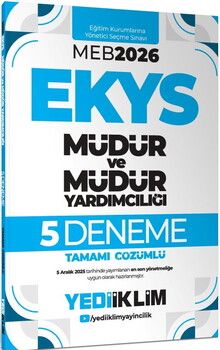 Yediiklim 2026 MEB EKYS Müdür Ve Müdür Yardımcılığı Tamamı Çözümlü 5 Deneme