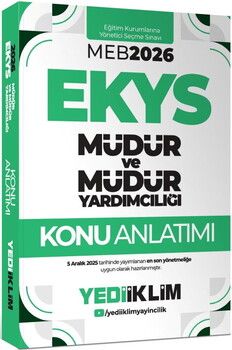 Yediiklim 2026 MEB EKYS Müdür Ve Müdür Yardımcılığı Konu Anlatımı