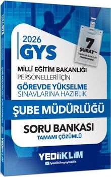 Yediiklim 2026 MEB GYS Şube Müdürlüğü Tamamı Çözümlü Soru Bankası