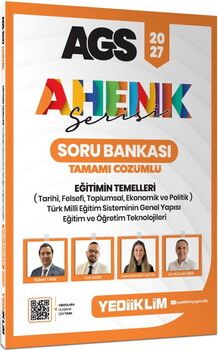 Yediiklim 2027 AGS Ahenk Serisi Eğitimin Temelleri Tamamı Çözümlü Soru Bankası
