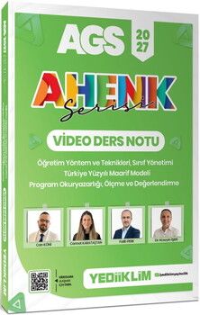 Yediiklim 2027 AGS Ahenk Serisi ÖYT Sınıf Yönetimi Tymm Program Okuryazarlığı Ölçme ve Değerlendirme Video Ders Notu