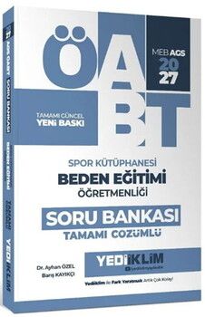 Yediiklim 2027 ÖABT MEB AGS Beden Eğitimi Öğretmenliği Spor Kütüphanesi Soru Bankası