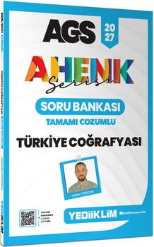 Yediiklim 2027 MEB AGS Ahenk Serisi Türkiye Coğrafyası Tamamı Çözümlü Soru Bankası