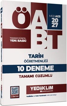 Yediiklim 2027 MEB AGS ÖABT Tarih Öğretmenliği Tamamı Çözümlü 10 Deneme