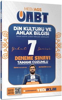 Yediiklim 2027 MEB AGS ÖABT Yakut Din Kültürü Ve Ahlak Bilgisi Tamamı Çözümlü 7 Deneme