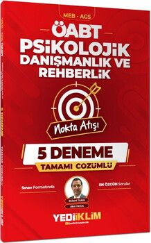 Yediiklim 2027 MEB AGS ÖABT Nokta Atışı Psikolojik Danışmanlık ve Rehberlik Tamamı Çözümlü 5 Deneme