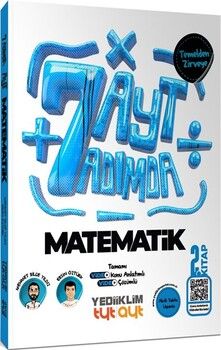 Yediiklim  AYT Yedi Adımda Temelden Zirveye Matematik Video Konu Anlatımlı ve Video Çözümlü Soru Bankası 2. Kitap
