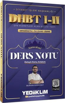 Yediiklim  Diyanet İşleri Başkanlığı DHBT I-II Ortaöğretim Ön Lisans Lisans Ders Notu