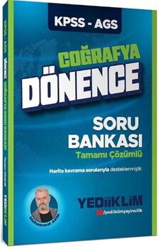 Yediiklim KPSS MEB AGS Coğrafya Dönence Soru Bankası