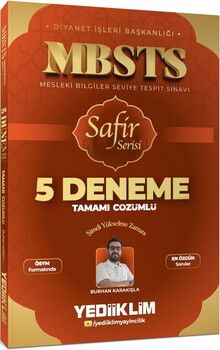 Yediiklim MBSTS Safir Serisi Tamamı Çözümlü 5 Deneme Sınavı