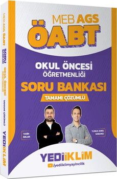 Yediiklim MEB AGS ÖABT Okul Öncesi Öğretmenliği Tamamı Çözümlü Soru Bankası