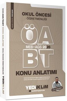 Yediiklim MEB AGS ÖABT Okul Öncesi Öğretmenliği Konu Anlatımı