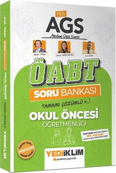 Yediiklim MEB AGS ÖABT Okul Öncesi Öğretmenliği Tamamı Çözümlü Soru Bankası